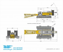 Габариты крана LIEBHERR LR 1250.1