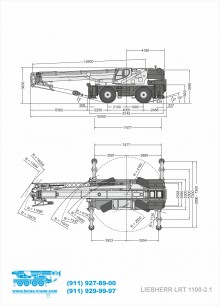 Габаритные размеры автокрана