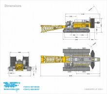 Crane dimensions LIEBHERR LR 1250.1