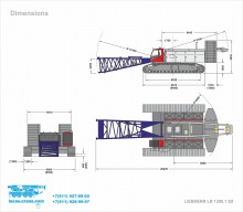 Crane dimensions LIEBHERR LR 1300