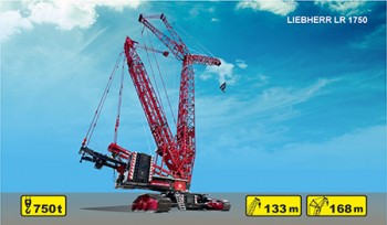  a crawler crane LIEBHERR LR 1750