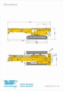 Dimensions LIEBHERR LTR 1100